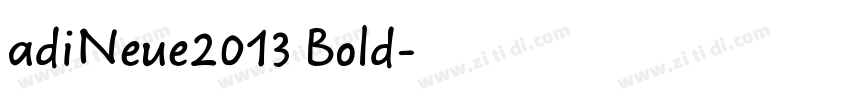 adiNeue2013 Bold字体转换